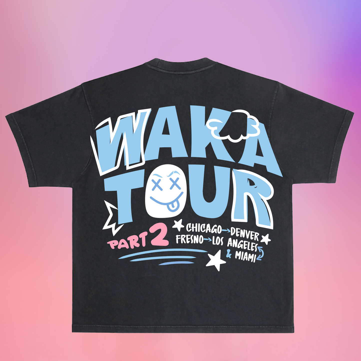 WAKA TOUR PART 2 WASHED TEE